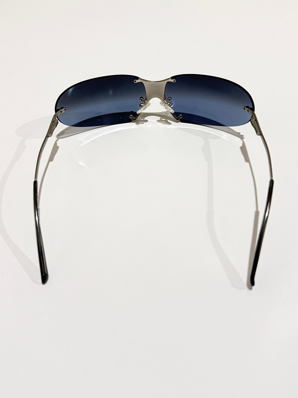 VTG Celine Triomphe Wrap Sunglasses SC 1032 Col. 581 Silver Y2K Deadstock Set - Picture 9 of 14